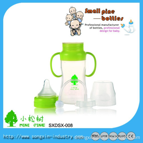 2015 Drop Resistance 240ml Food Grade Silicone BPA Free Baby Bottle in Stocks